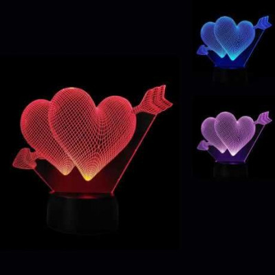 3D Светильник Сердца