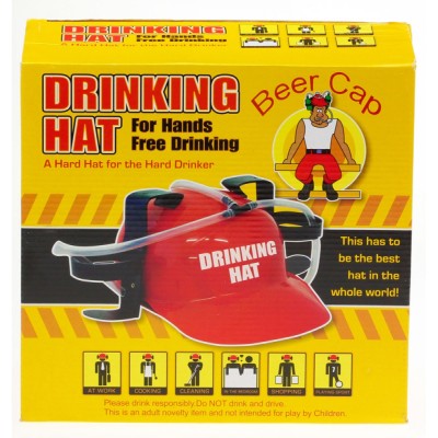Шлем для пива "Drinking hat"  в коробке