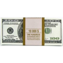 Пачка 100 баксов подарочная ( прикольные деньги доллары ) Пачка 100 баксов подарочная ( прикольные деньги доллары )