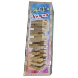 ИГРА НАСТОЛЬНАЯ "ДЖЕНГА", МАССИВ ДЕРЕВА (48 БРУСКОВ)