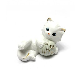 Котенок с клубком фарфор Котенок с клубком фарфор