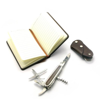 Подарочный набор (Нож, записная книжка, ключница)