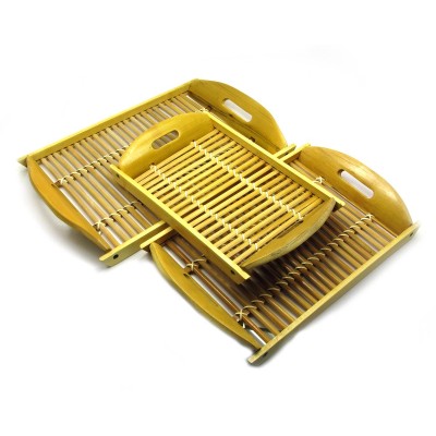 Подносы бамбуковые (3 шт.)