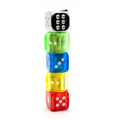 ЗАЖИГАЛКА ГАЗОВАЯ "ИГРАЛЬНЫЕ КОСТИ" (9Х2Х2 СМ)