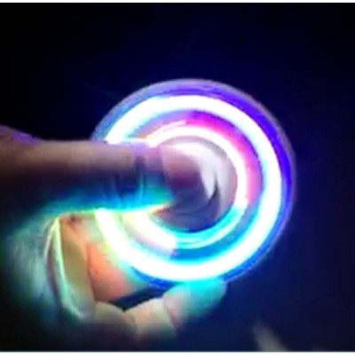 Спиннер с подсветкой LED светящийся Белый