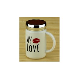 Кружка с крышкой My love