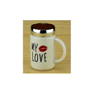 Кружка с крышкой My love