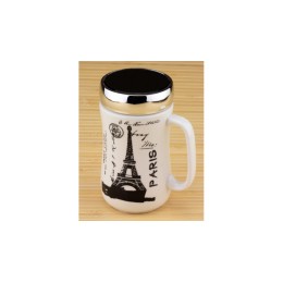 Кружка с крышкой PARIS ( Париж ) 3 вида