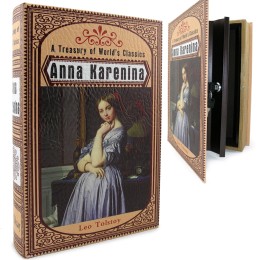 Книга-сейф Кожаная большая "Анна Каренина" Книга-сейф Кожаная большая "Анна Каренина"
