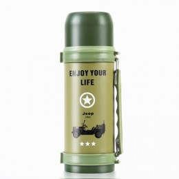 Термос вакуумный High Vacuum Travel Pot 1200мл хаки Термос вакуумный High Vacuum Travel Pot 1200мл хаки
