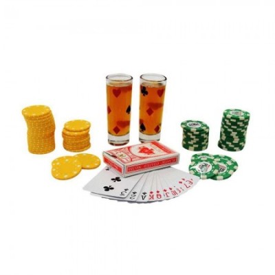 Алкоигра Poker Drink (колода карт, набор покерных фишек, 2 стакана) Алкоигра Poker Drink (колода карт, набор покерных фишек, 2 стакана)