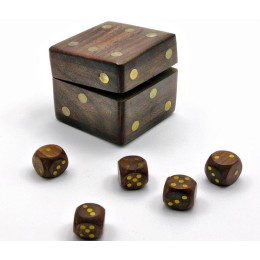 Игральные кости (розовое дерево)
