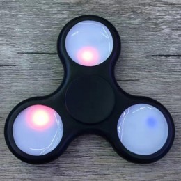 Спиннер с подсветкой LED светящийся Черный Спиннер с подсветкой LED светящийся Черный